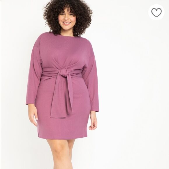 Eloquii Wrap Waist Hatchi Dress NWT - Picture 1 of 4